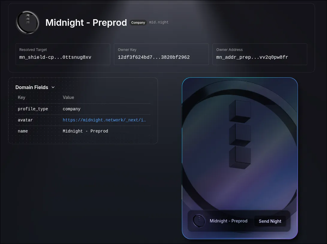 mid.night domain profile